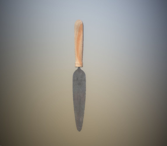 Game Ready LP Dibber Farming tool PBR Low-poly 3D model
