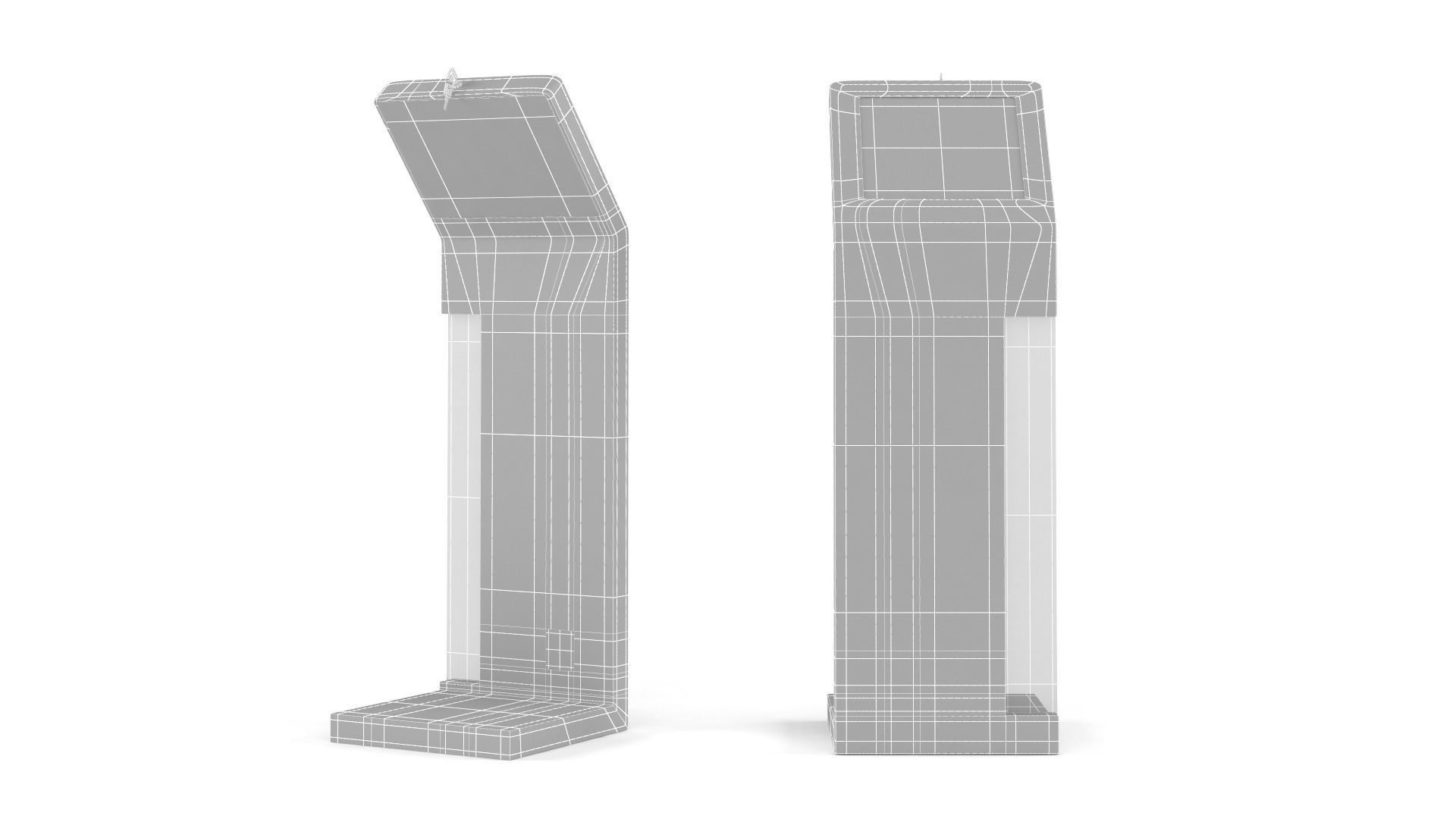 Electronic Kiosk 3D model_7