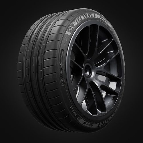Realistic Tires Michelin Super Sport - Blender 4k Textures 3D model