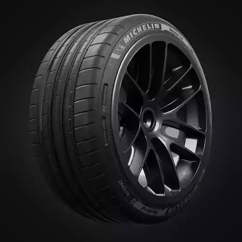 Realistic Tires Michelin Super Sport - Blender 4k Textures 3D model