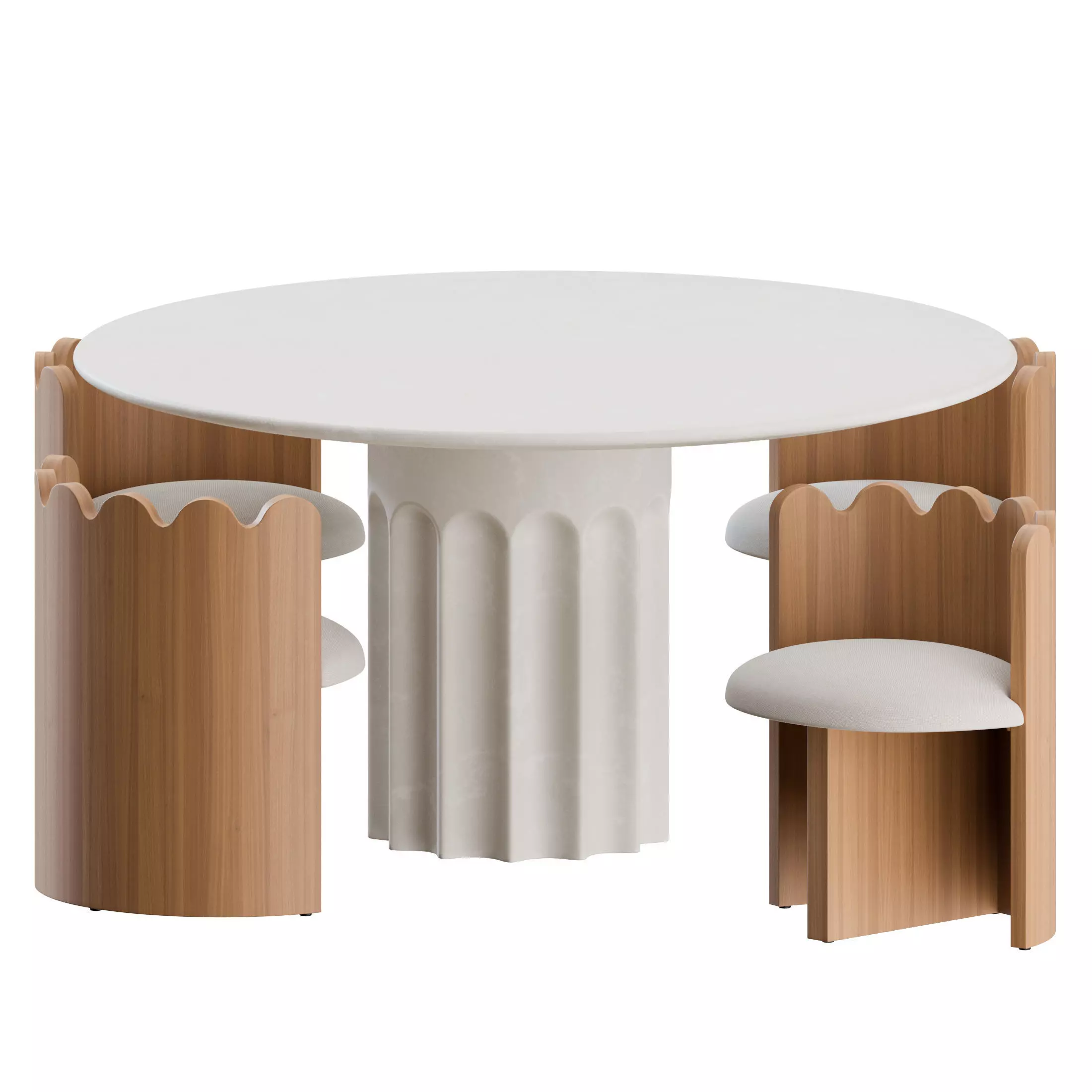 Dining Set 02 by Lulu and Georgia 3D model