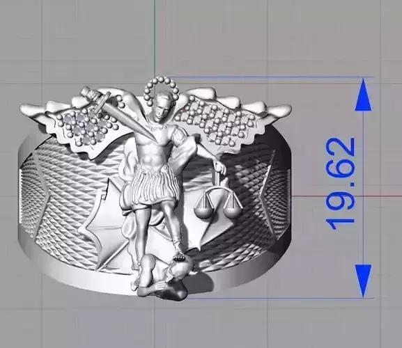 Anillo San Miguel Arcangel 3D model
