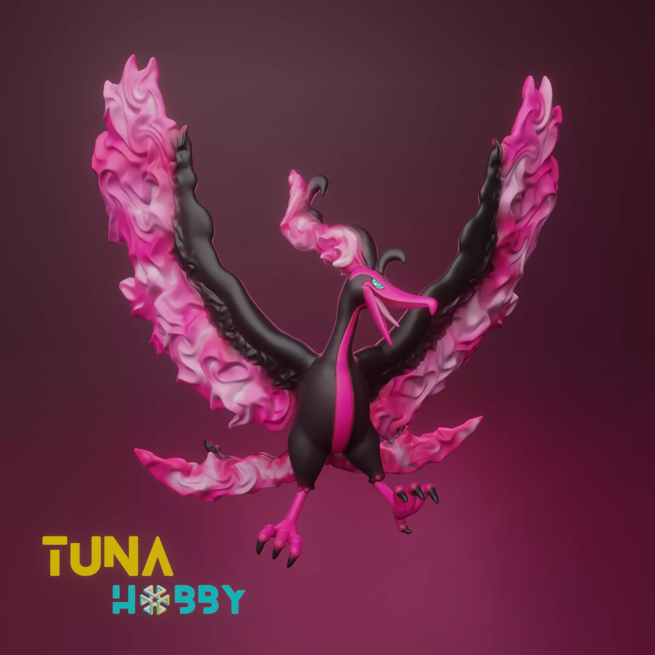 GALARIAN MOLTRES - FAN ART - POKEMON FIGURINE - 3D PRINT MODEL 3D print model_0