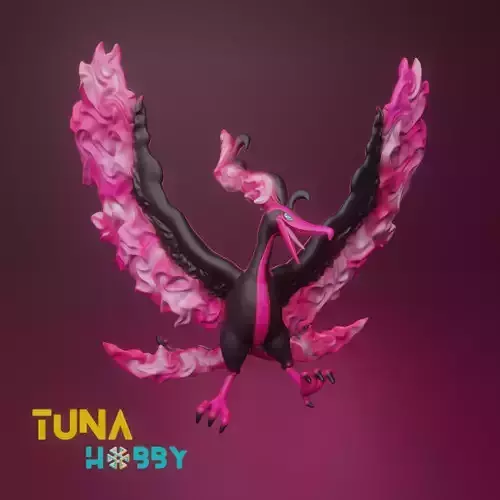 GALARIAN MOLTRES - FAN ART - POKEMON FIGURINE - 3D PRINT MODEL