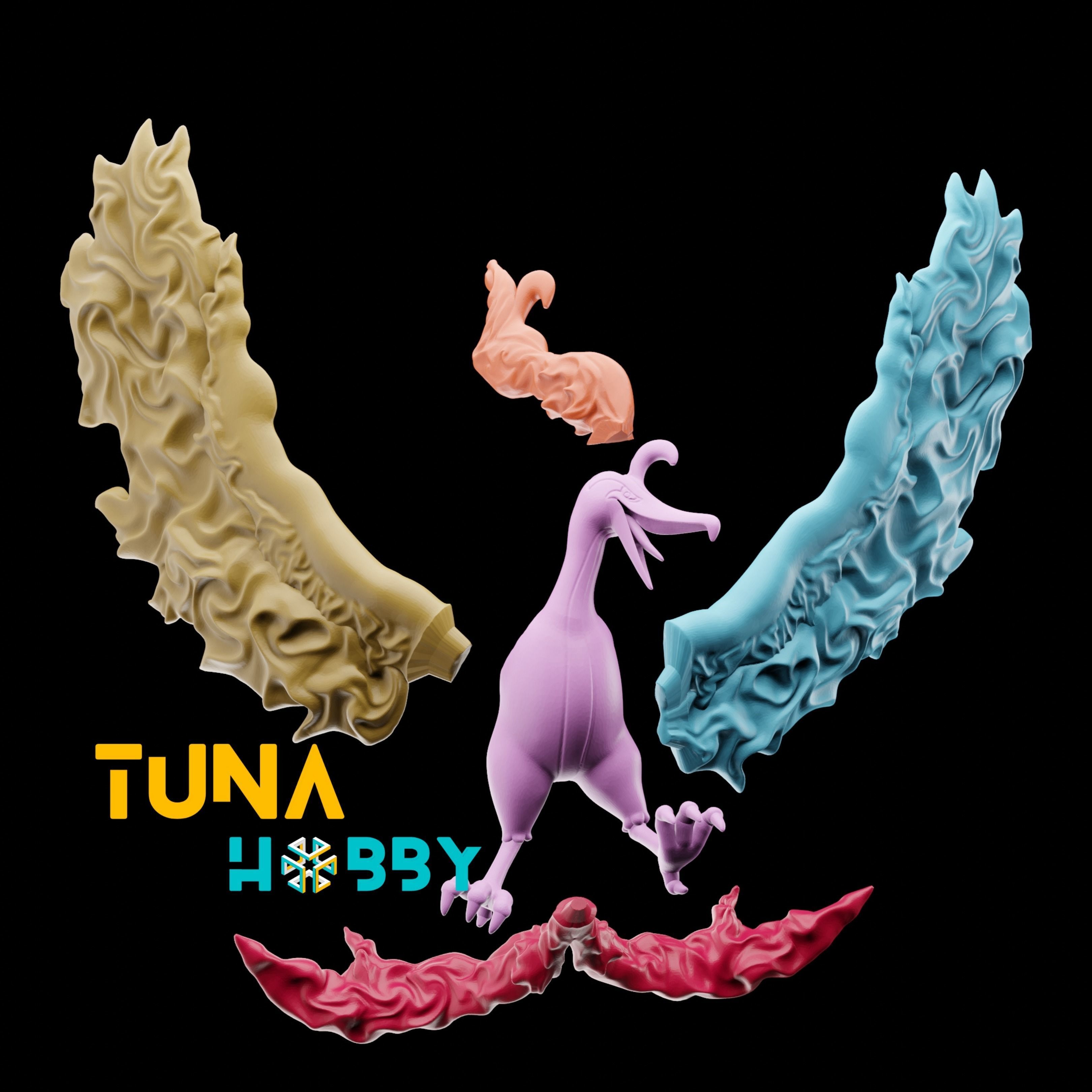 GALARIAN MOLTRES - FAN ART - POKEMON FIGURINE - 3D PRINT MODEL 3D print model_7