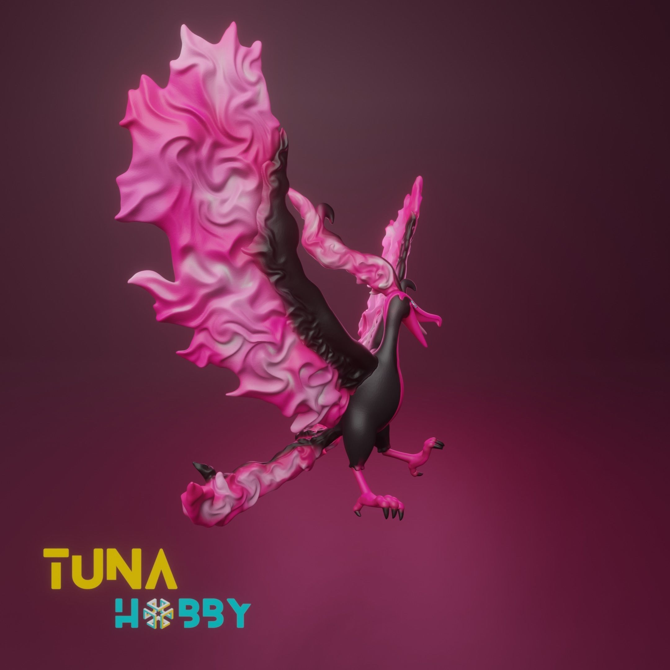 GALARIAN MOLTRES - FAN ART - POKEMON FIGURINE - 3D PRINT MODEL 3D print model_1