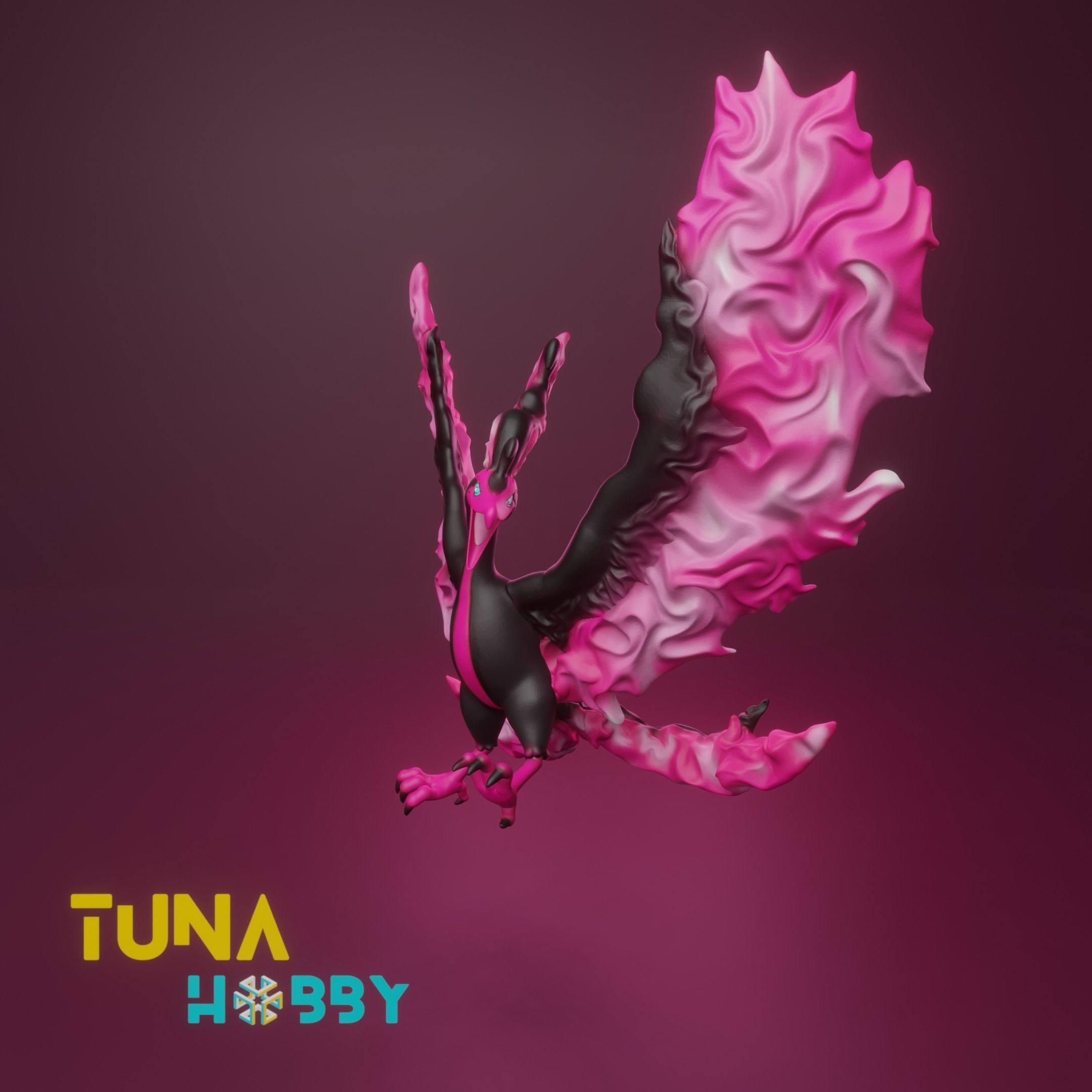 GALARIAN MOLTRES - FAN ART - POKEMON FIGURINE - 3D PRINT MODEL 3D print model_3