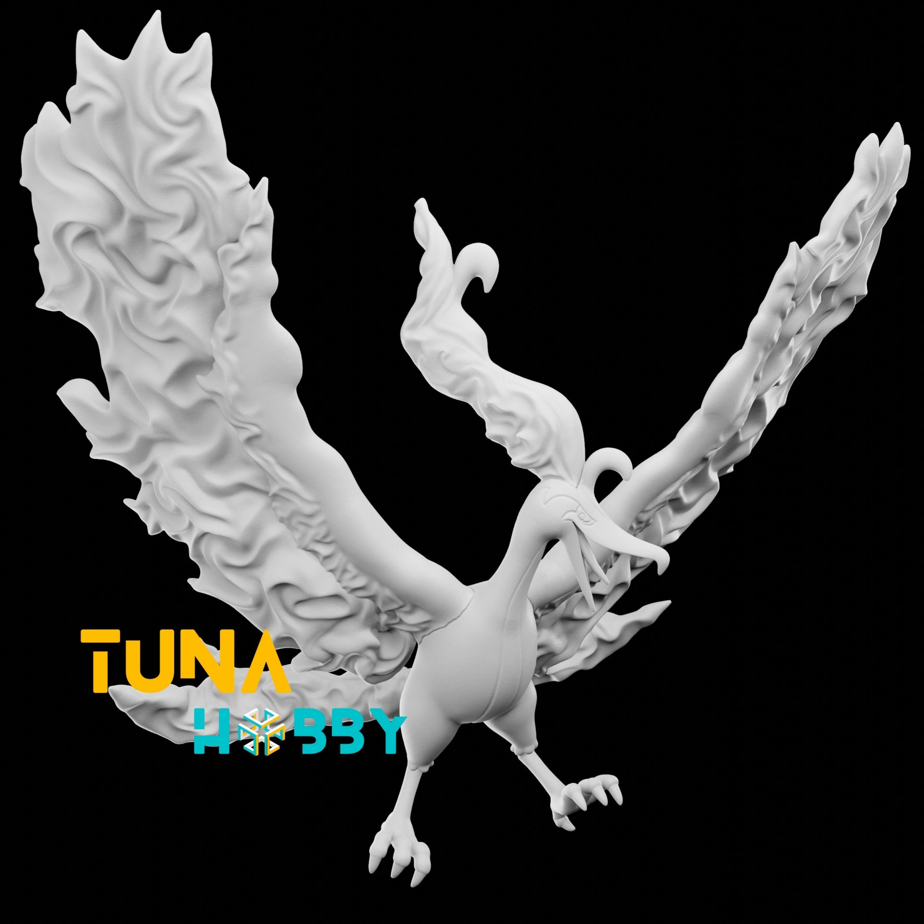 GALARIAN MOLTRES - FAN ART - POKEMON FIGURINE - 3D PRINT MODEL 3D print model_5