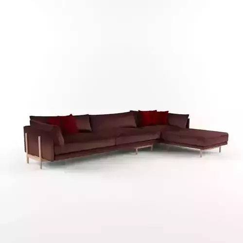 Frame Sectional Sofa Neri and HuforDe La Espada 3D model