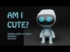 Cute Android Robot Character Game Ready Rigged and Animated Low-poly 3D model_1