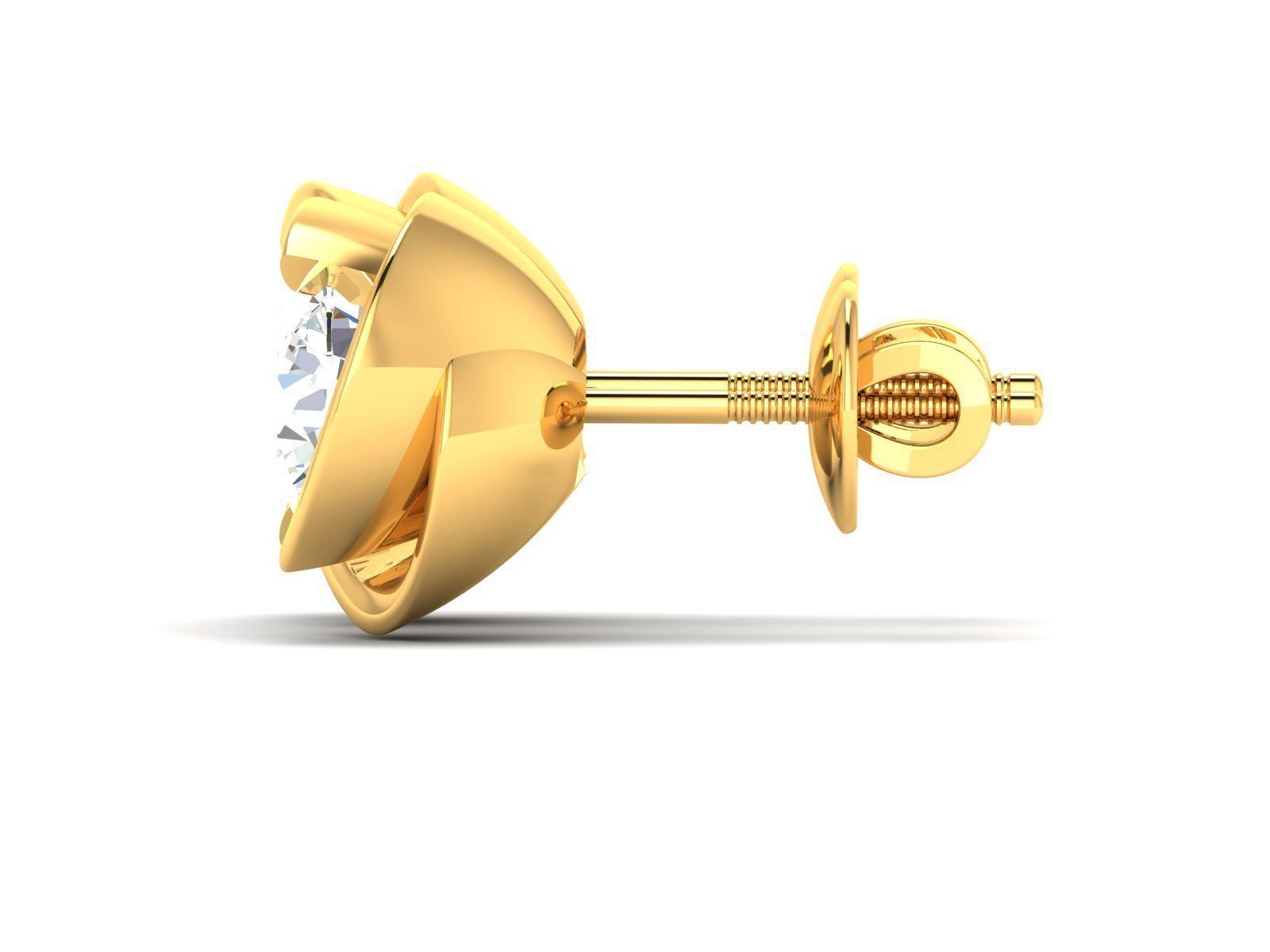 Women earrings 3D print model_4