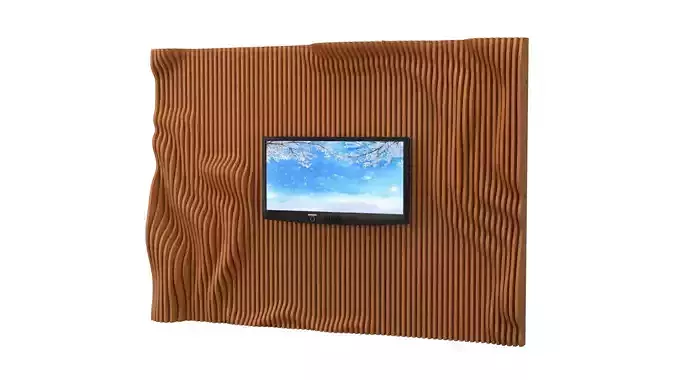 Parametric  wall TV 3D model 09 3D model