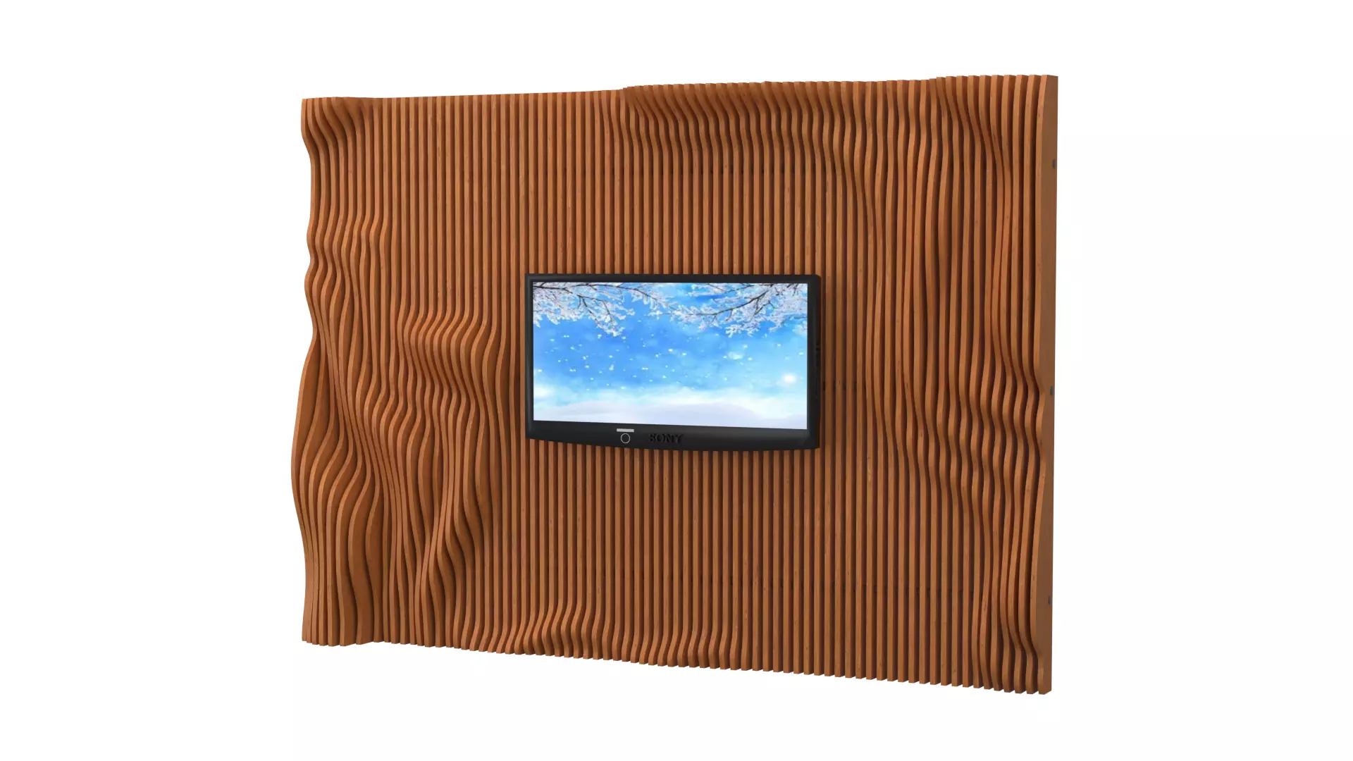 Parametric  wall TV 3D model 09 3D model_0