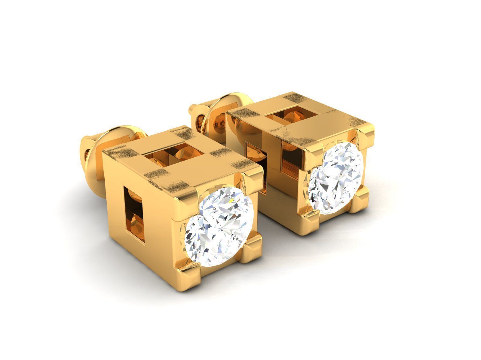 Women earrings 3D print model_1