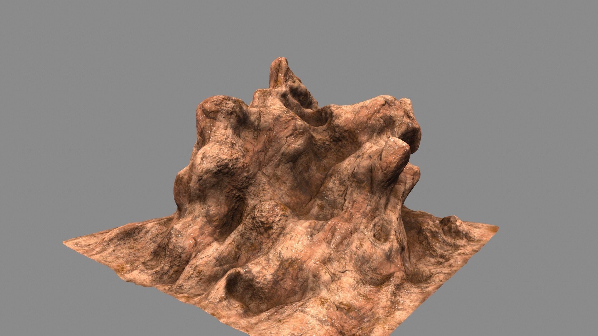 mount  rock 20 3D model_9