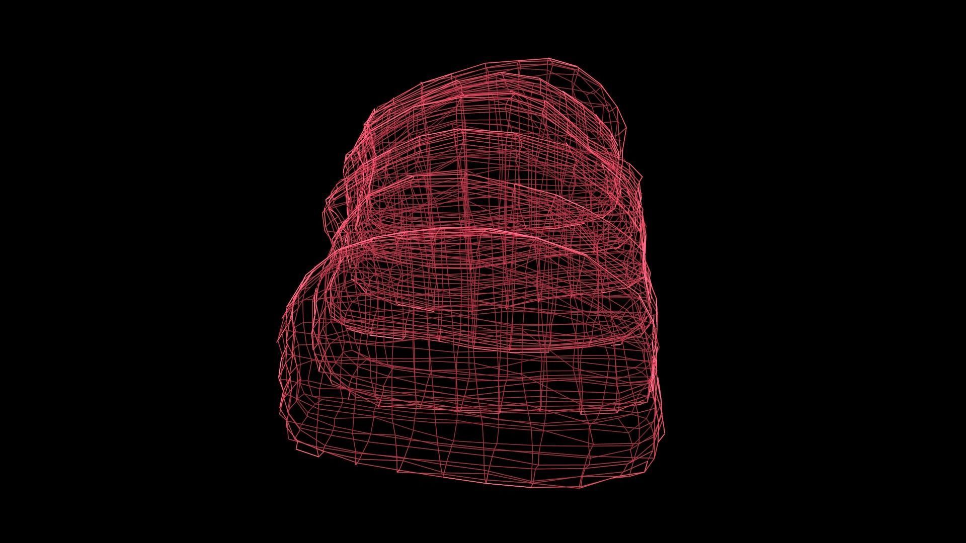 Backbone cute of meat Low-poly 3D model_12