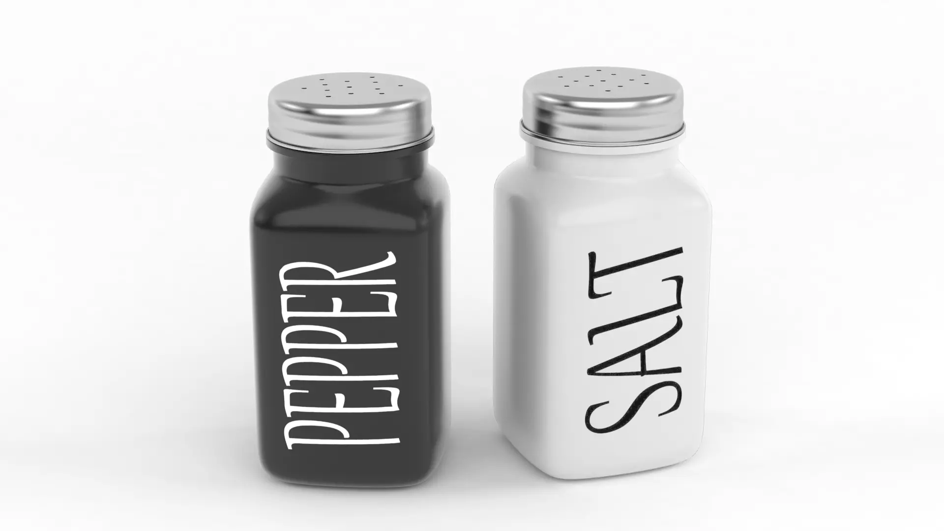 Salt Pepper Shakers 3D model_0