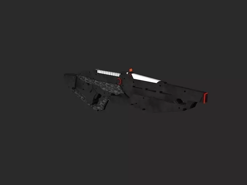 scifi gun 002 Free low-poly 3D model