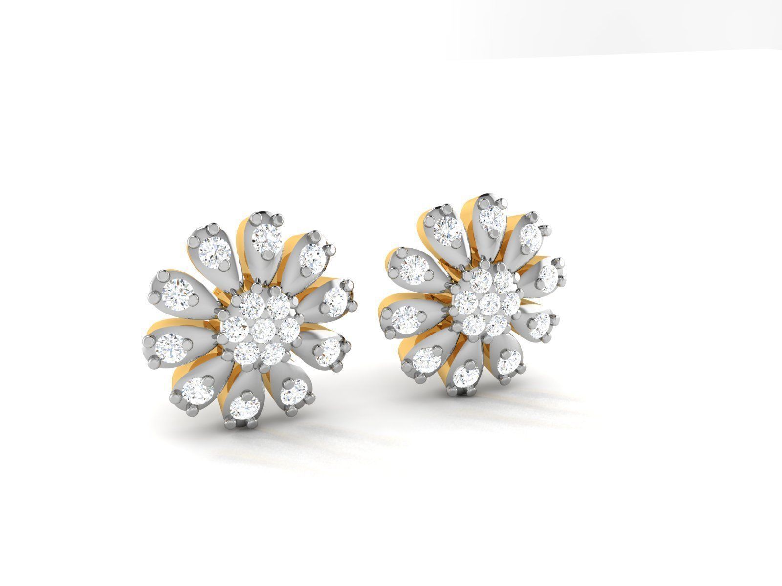 Women earrings 3D print model_2