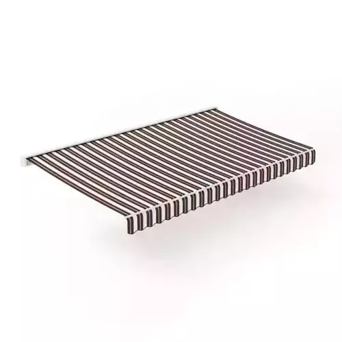 Red And White Awning For Shade