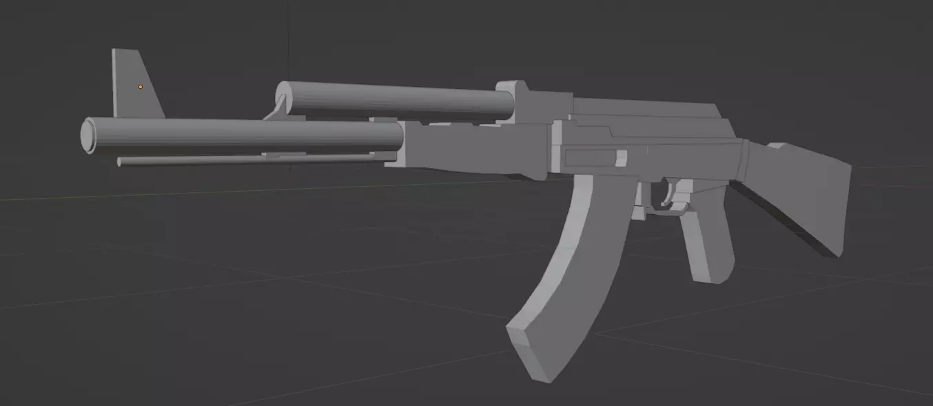 AK-47 rifle 3D model_0