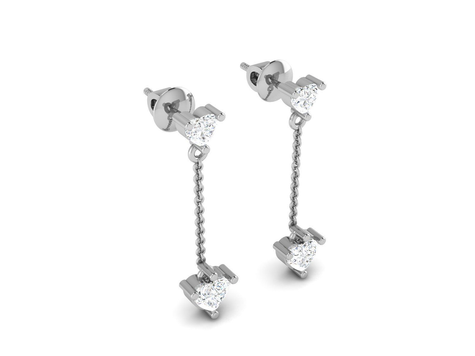 Women earrings 3D print model_2