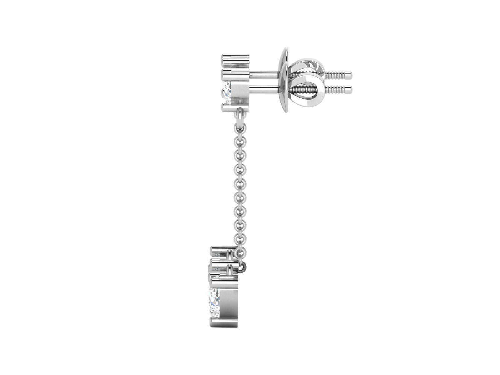 Women earrings 3D print model_3