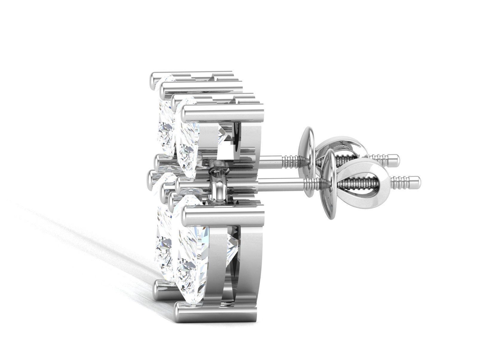 Women earrings 3D print model_3