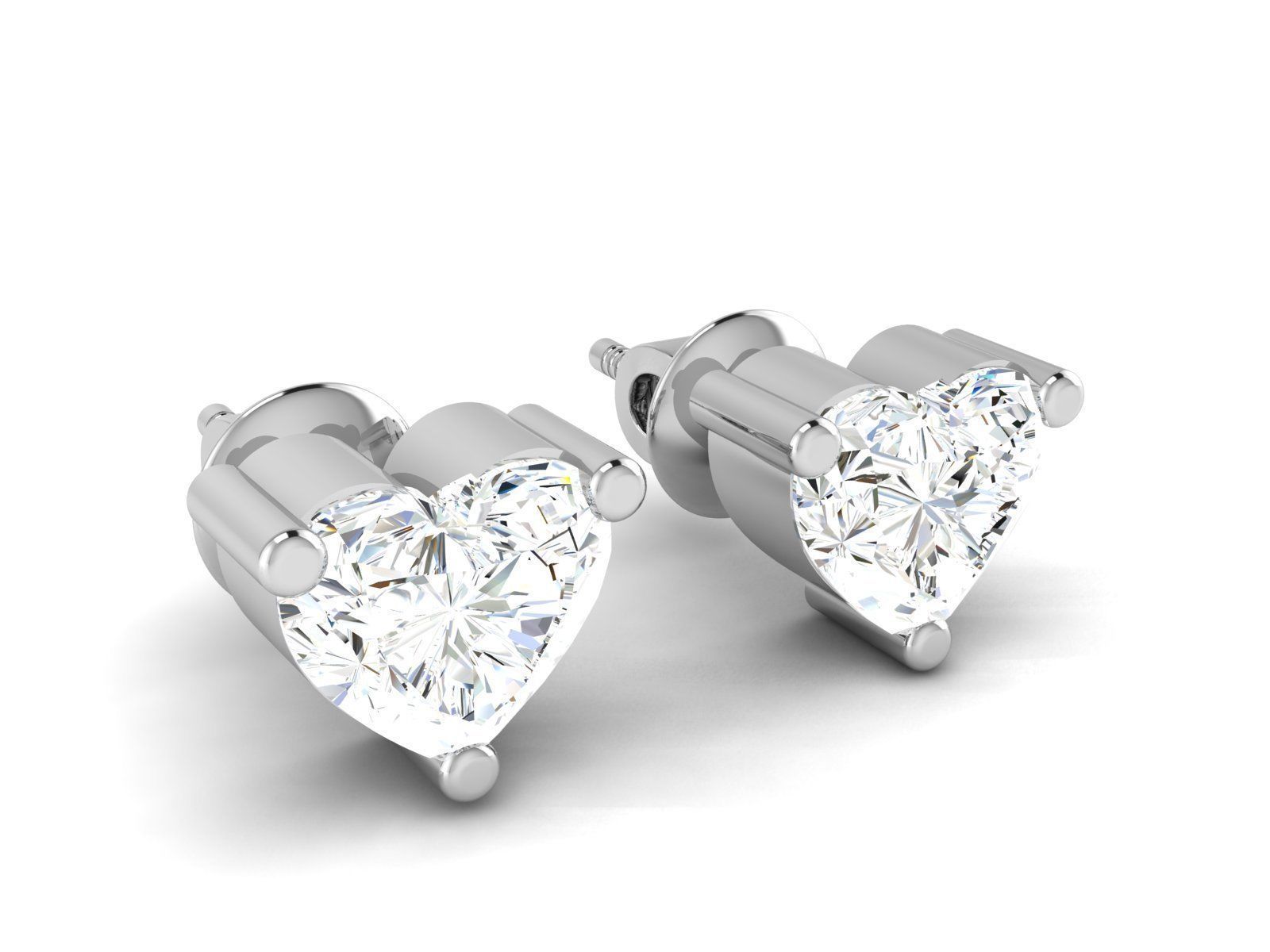 Women earrings 3D print model_3