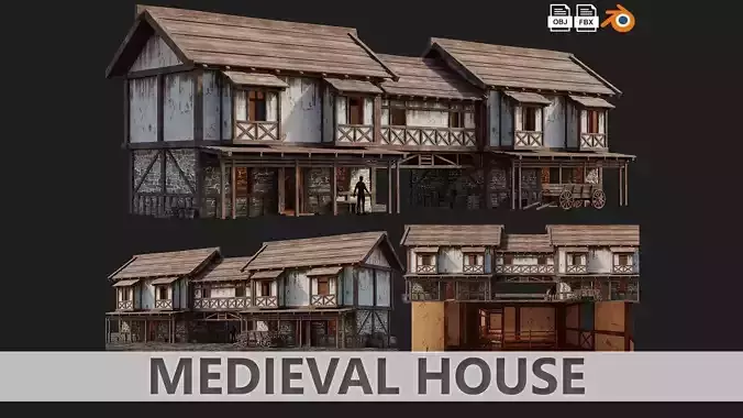 Medieval House 34 PBR 4K GameReady