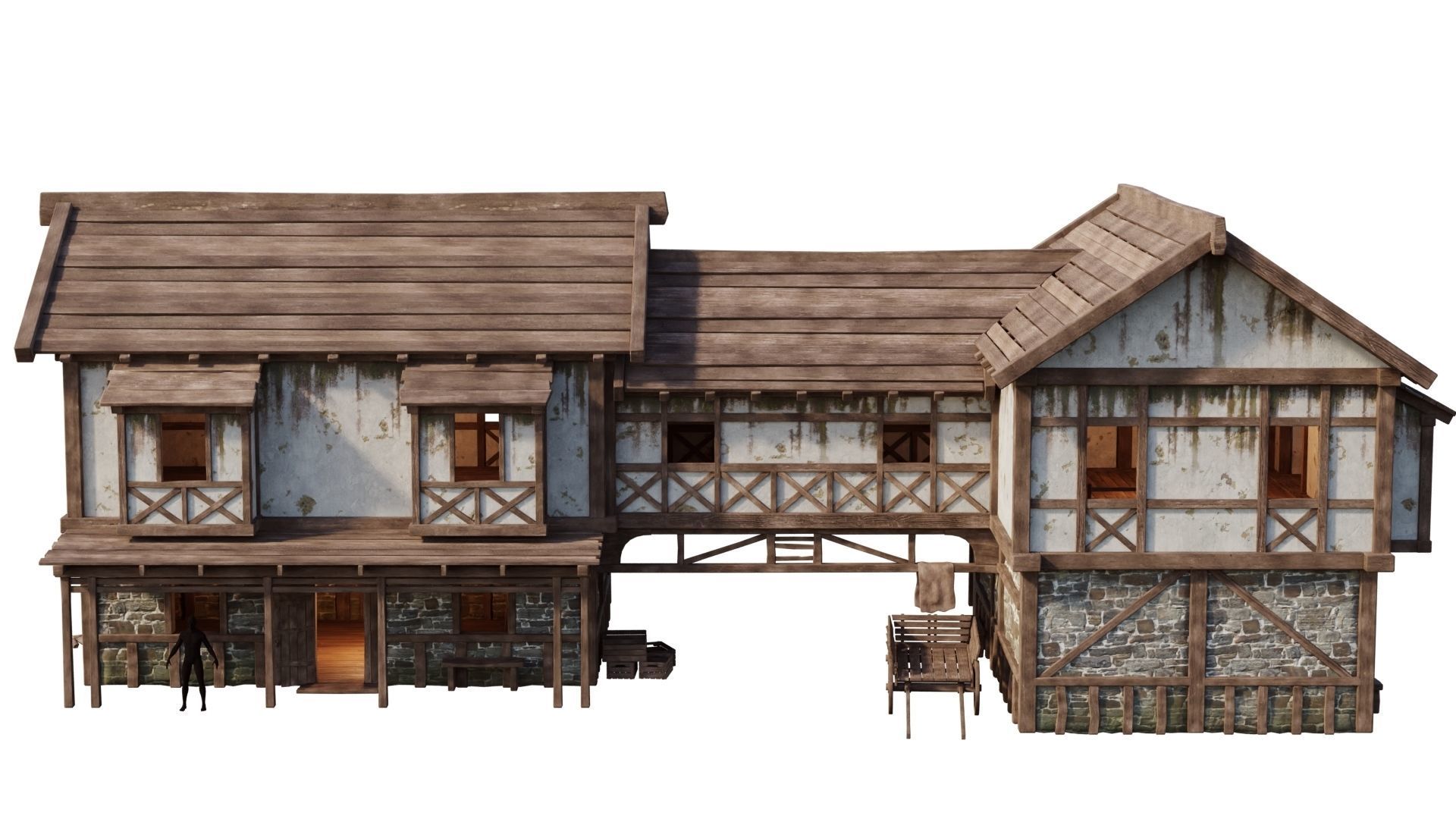 Medieval House 35 PBR 4K GameReady Low-poly 3D model_10