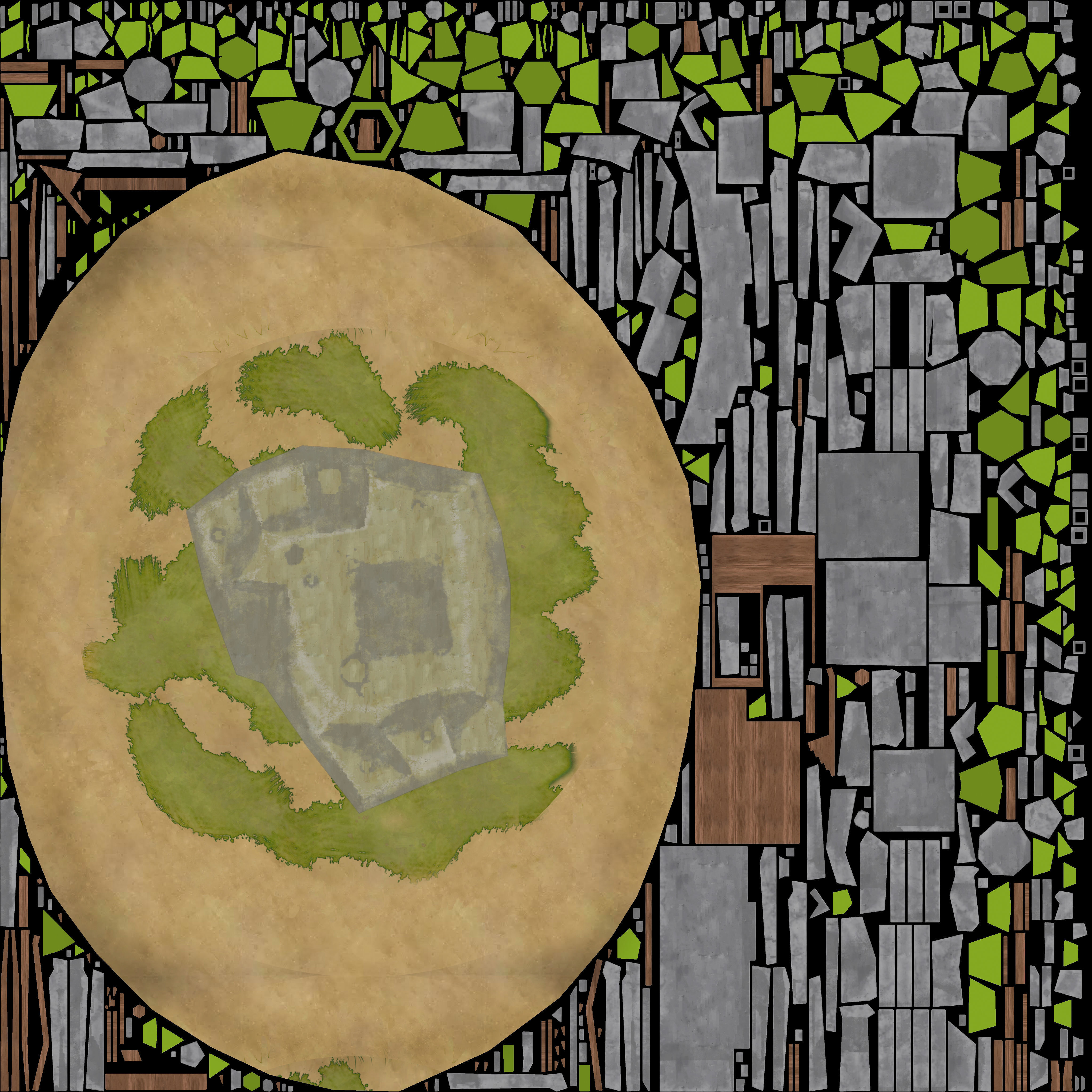 Island cartoon x1  Low-poly 3D model_4