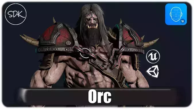 Orc 1 Low-poly 3D model