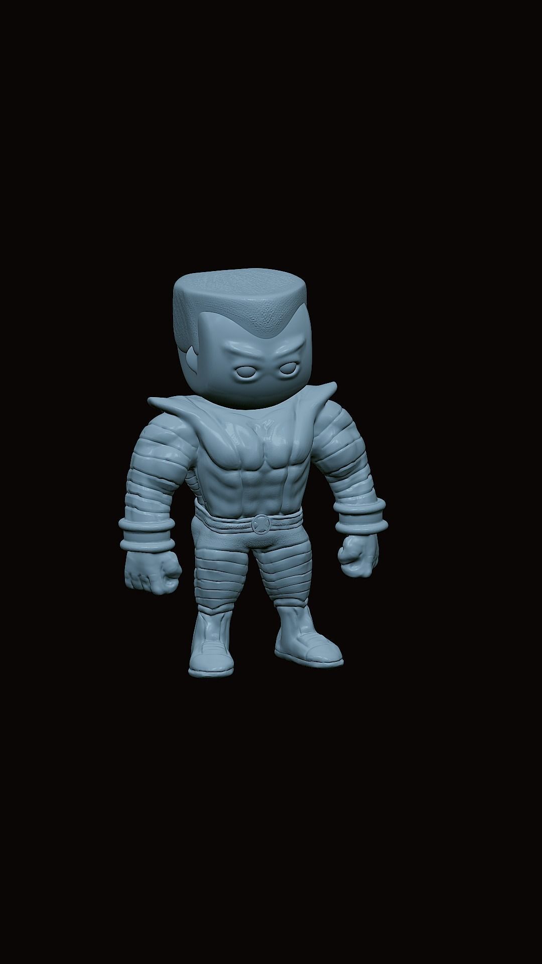 Colossus comic book character 3D print model_2