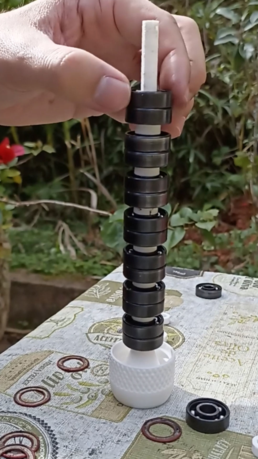 Multiple Bearing Cleaner with Separator and Lock 3D print model_4