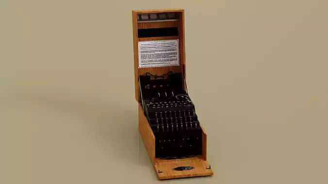 WW2 Enigma Machine Model  3D model