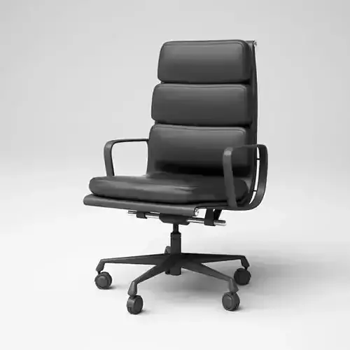 Grey Metal Chair With Wheels