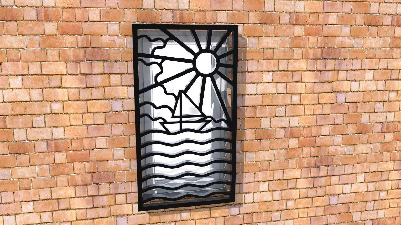 REJA 3D INSPIRADA EN EL MAR - FENCE 3D model