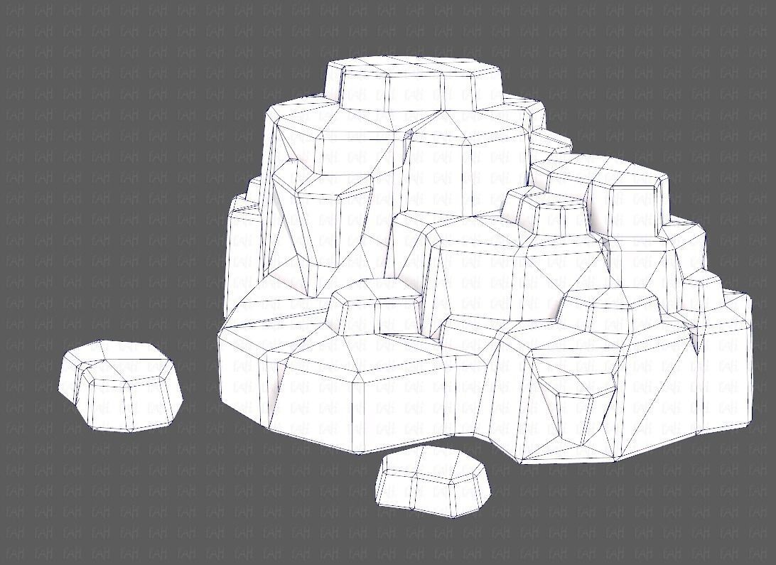 Rocks V04 Low-poly 3D model_16