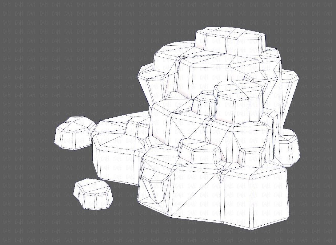Rocks V04 Low-poly 3D model_15