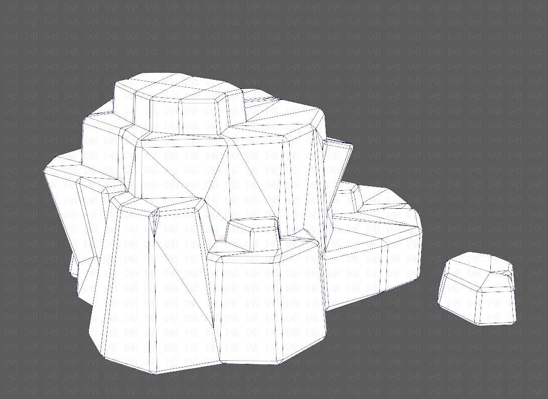 Rocks V04 Low-poly 3D model_12