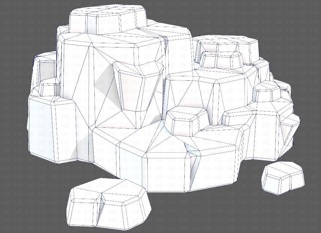 Rocks V04 Low-poly 3D model_38