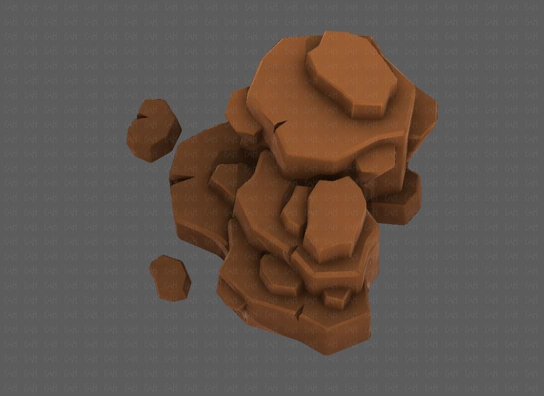 Rocks V04 Low-poly 3D model_23