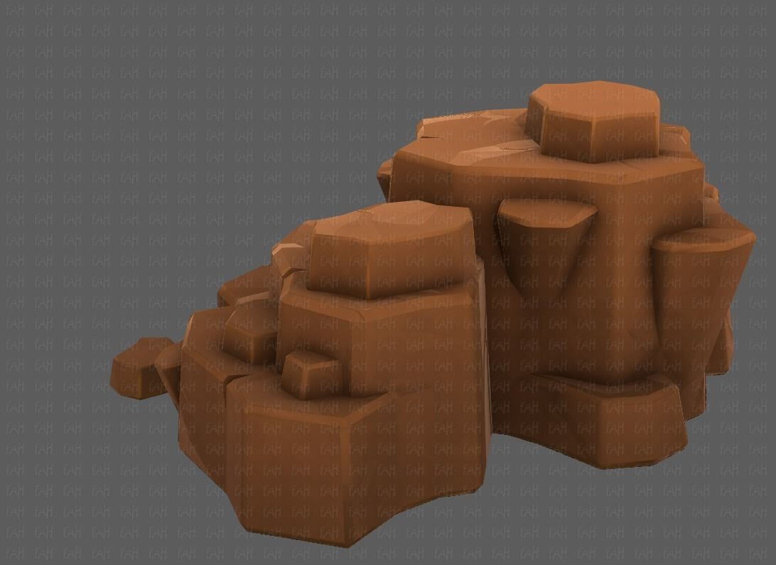 Rocks V04 Low-poly 3D model_6