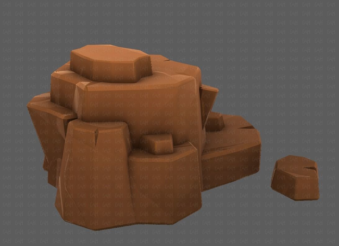 Rocks V04 Low-poly 3D model_3
