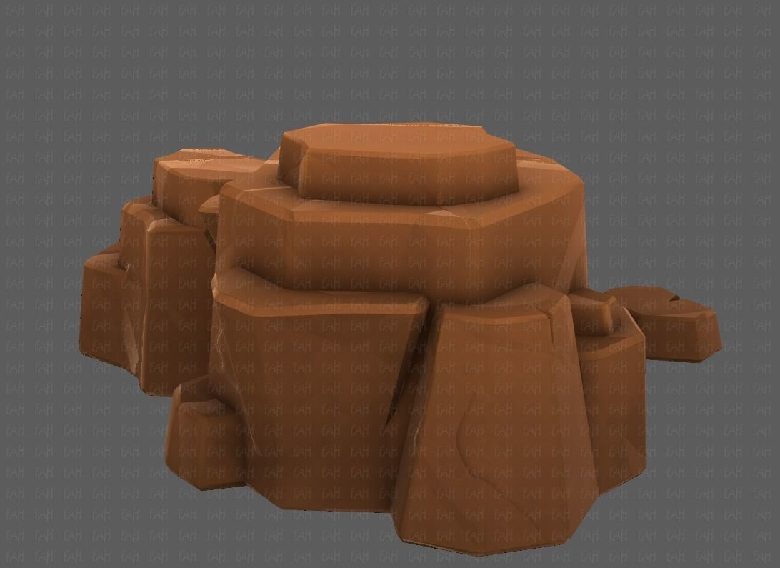 Rocks V04 Low-poly 3D model_4
