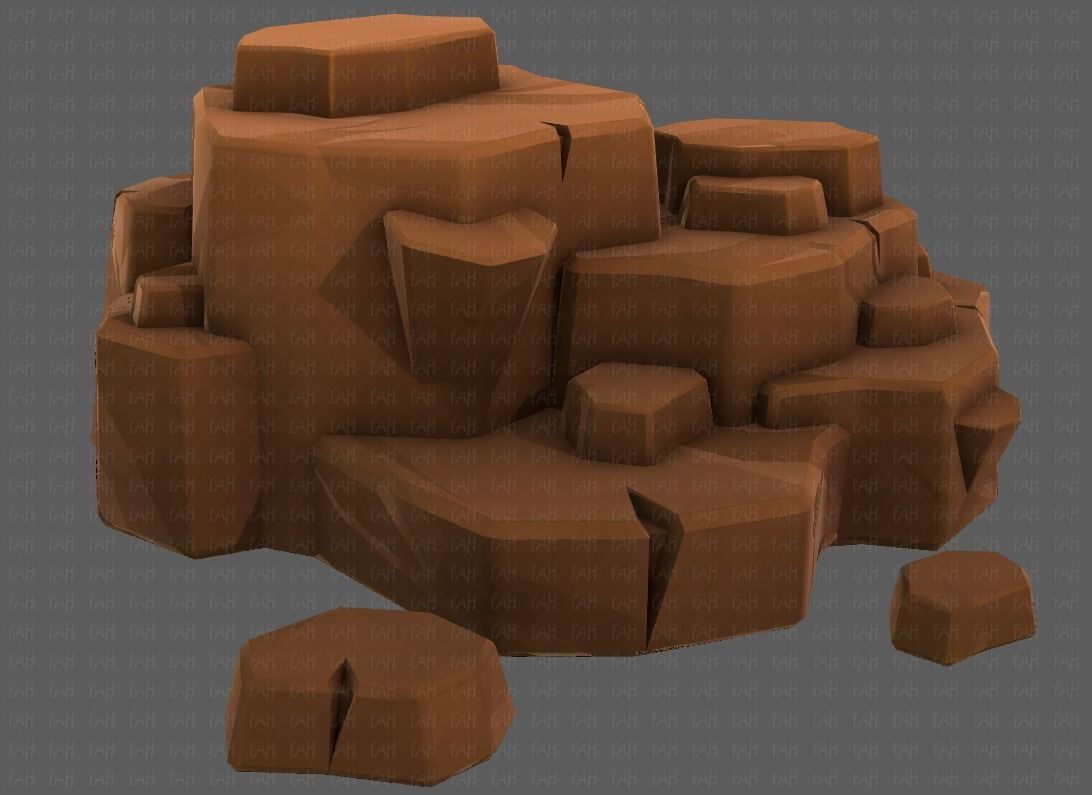 Rocks V04 Low-poly 3D model_37