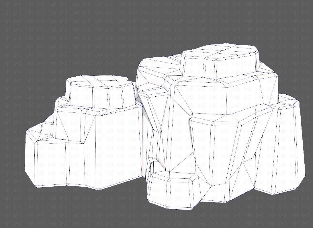 Rocks V04 Low-poly 3D model_14