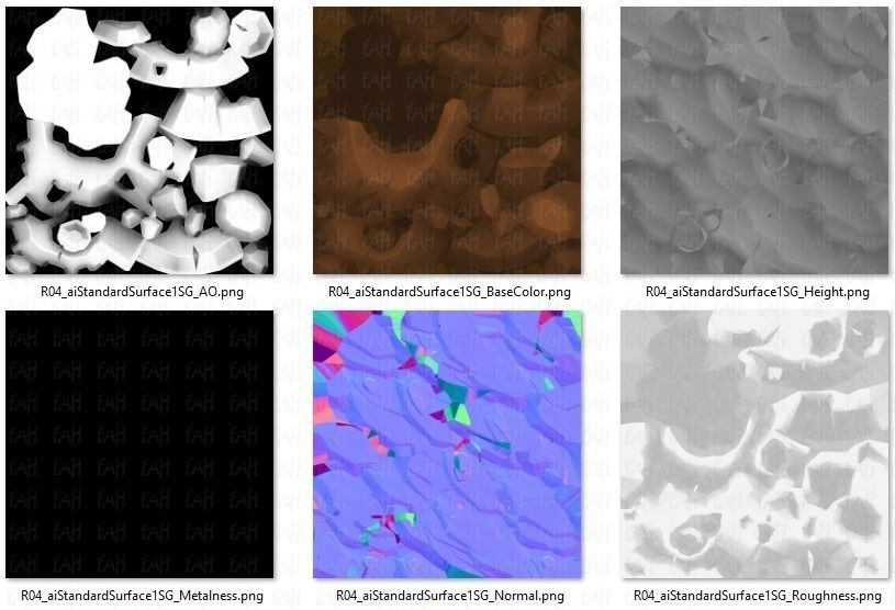 Rocks V04 Low-poly 3D model_42