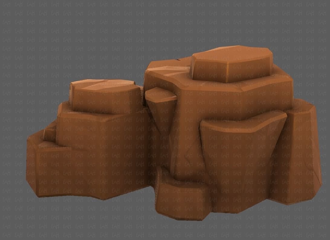 Rocks V04 Low-poly 3D model_5